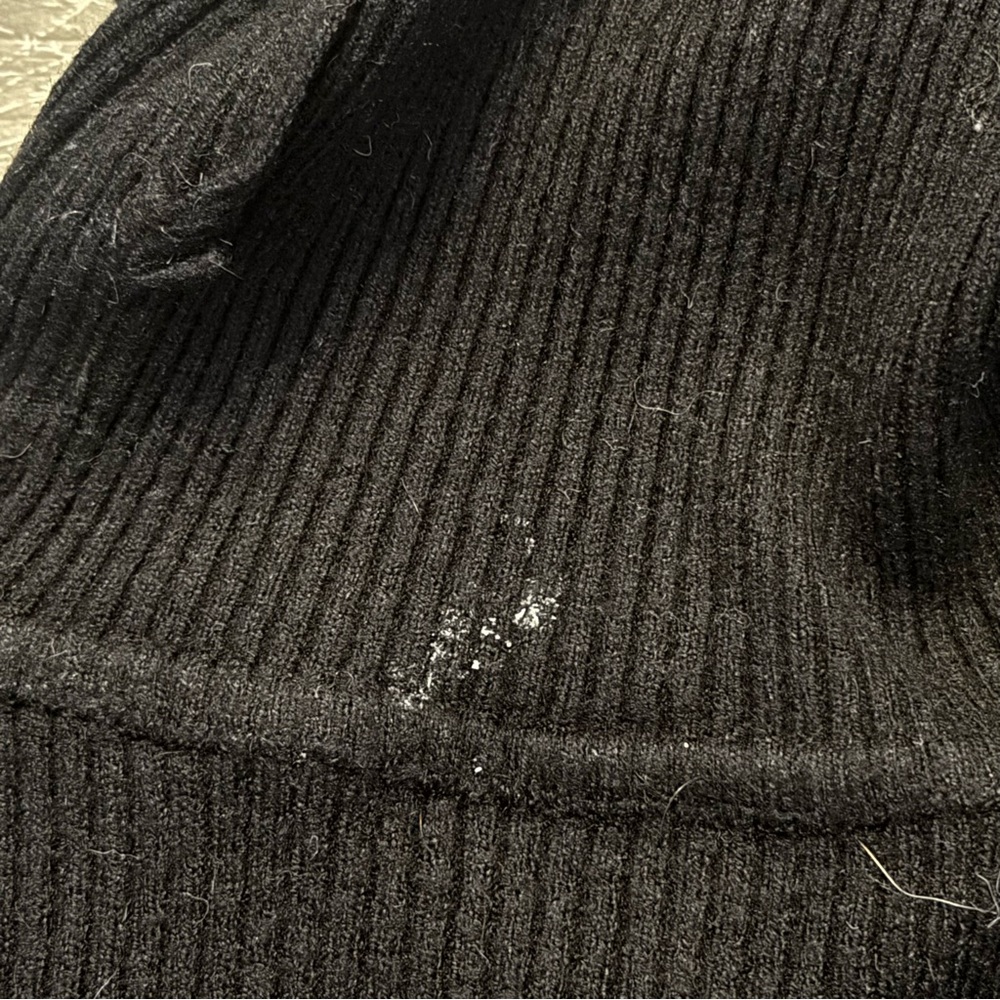Black Ribbed Turtleneck - Picture 2 of 2